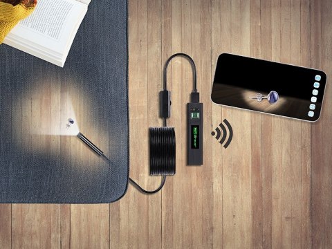 TRACER KAMERA ENDOSKOPOWA HARDWIRE 5M 8MM LED WIFI TRACER KAMERA ENDOSKOPOWA HARDWIRE 5M 8MM LED WIFI