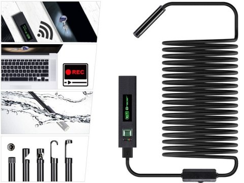 TRACER KAMERA ENDOSKOPOWA HARDWIRE 5M 8MM LED WIFI TRACER KAMERA ENDOSKOPOWA HARDWIRE 5M 8MM LED WIFI