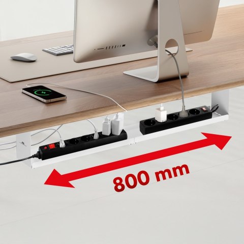 MACLEAN KOMPAKTOWY ORGANIZER PODBIURKOWY NA KABLE, MAX. OBCIĄŻENIE 5KG, BIAŁY, MC-107 W MACLEAN KOMPAKTOWY ORGANIZER PODBIURKOWY NA KABLE, MAX. OBCIĄŻENIE 5KG, BIAŁY, MC-107 W