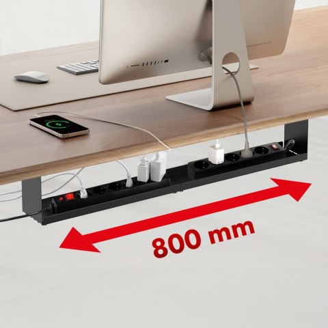 MACLEAN KOMPAKTOWY ORGANIZER PODBIURKOWY NA KABLE, MAX. OBCIĄŻENIE 5KG, CZARNY MC-107 B MACLEAN KOMPAKTOWY ORGANIZER PODBIURKOWY NA KABLE, MAX. OBCIĄŻENIE 5KG, CZARNY MC-107 B