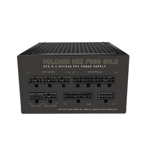 MODECOM ZASILACZ VOLCANO HEX 750W GOLD ATX 3.1 MODECOM ZASILACZ VOLCANO HEX 750W GOLD ATX 3.1