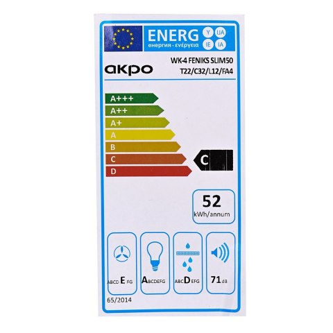 Okap Kominowy Akpo WK-4 FENIKS SLIM 50 INOX