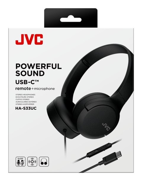 Słuchawki JVC HA-S33UCBU Czarne Słuchawki JVC HA-S33UCBU Czarne