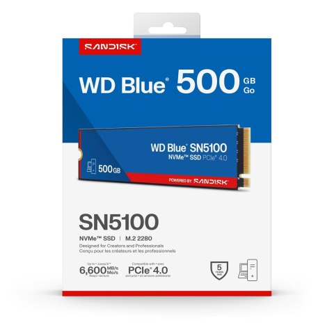 WD Blue SN5100 500GB PCIe M2 WDS500G5B0E WD Blue SN5100 500GB PCIe M2 WDS500G5B0E