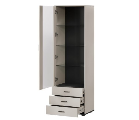 Witryna S1 SOHO 60x41x192 kaszmir+ czarny Witryna S1 SOHO 60x41x192 kaszmir+ czarny