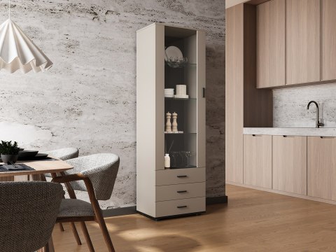 Witryna S1 SOHO 60x41x192 kaszmir+ czarny Witryna S1 SOHO 60x41x192 kaszmir+ czarny