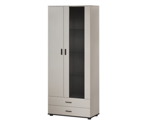 Witryna S6 SOHO 80x41x192 kaszmir+ czarny Witryna S6 SOHO 80x41x192 kaszmir+ czarny