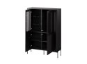 Witryna VERA 110x40x160 czarny mat