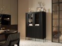 Witryna VERA 110x40x160 czarny mat