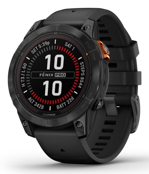 Zegarek sportowy Garmin Fenix 7 Pro Solar Edition Slate Grey / Black Band