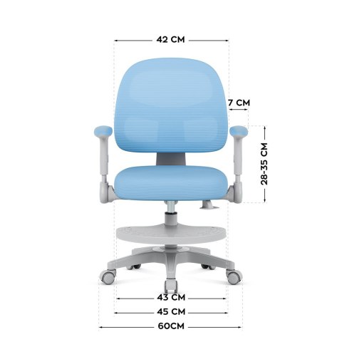 Fotel obrotowy Junior 5.0 Blue Fotel obrotowy Junior 5.0 Blue