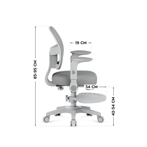 Fotel obrotowy Junior 5.0 Grey Fotel obrotowy Junior 5.0 Grey