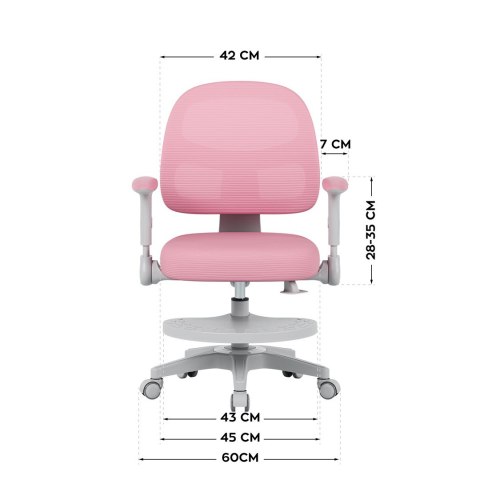 Fotel obrotowy Junior 5.0 Pink Fotel obrotowy Junior 5.0 Pink