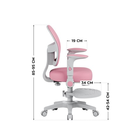 Fotel obrotowy Junior 5.0 Pink Fotel obrotowy Junior 5.0 Pink