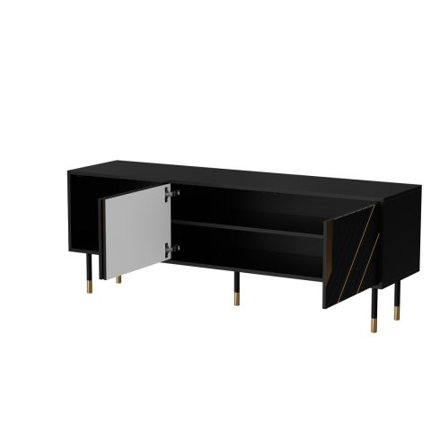 Szafka RTV 3D MOUNTAIN 154x40x55 czarny + złoty Szafka RTV 3D MOUNTAIN 154x40x55 czarny + złoty