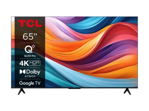 Telewizor TCL 65T7B QLED PRO 65" 4K Ultra HD Google TV Dolby Atmos DVB-T2 Tytanowy