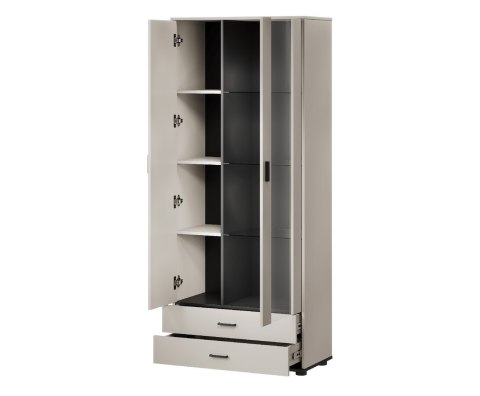 Witryna S6 SOHO 80x41x192 kaszmir+ czarny Witryna S6 SOHO 80x41x192 kaszmir+ czarny