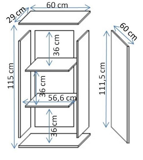 Witryna wisząca S2 SOHO 60x29x112 kaszmir+ czarny Witryna wisząca S2 SOHO 60x29x112 kaszmir+ czarny