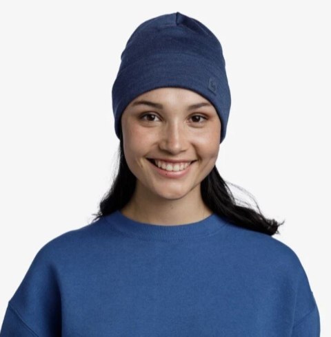Czapka BUFF MERINO HEAVYWEIGHT BEANIE SOLID NIGHT BLUE Czapka BUFF MERINO HEAVYWEIGHT BEANIE SOLID NIGHT BLUE