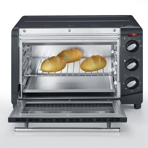 SEVERIN MINI PIEKARNIK, 20 L, TIMER DO 60 MIN, TEMP. OD 100°C DO 230°C, TACA, BLACHA, RUSZT DO GRILLOWANIA, MOC 1500W TO2067