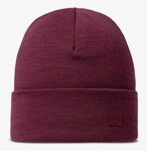 Czapka BUFF HEAVYWEIGHT MERINO WOOL LOOSE HAT SOLID TIBETAN RED