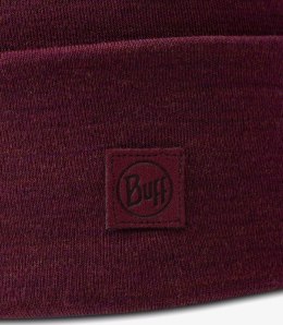 Czapka BUFF HEAVYWEIGHT MERINO WOOL LOOSE HAT SOLID TIBETAN RED