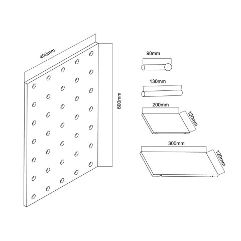 MACLEAN DREWNIANA TABLICA ORGANIZER, KOLOR JASNE DREWNO, 40X60 CM, MAX. 20 KG MC-130 WD MACLEAN DREWNIANA TABLICA ORGANIZER, KOLOR JASNE DREWNO, 40X60 CM, MAX. 20 KG MC-130 WD