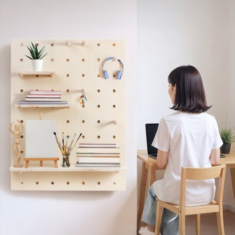 MACLEAN DREWNIANA TABLICA ORGANIZER, KOLOR JASNE DREWNO, 60X80 CM, MAX. 20 KG MC-131 WD MACLEAN DREWNIANA TABLICA ORGANIZER, KOLOR JASNE DREWNO, 60X80 CM, MAX. 20 KG MC-131 WD