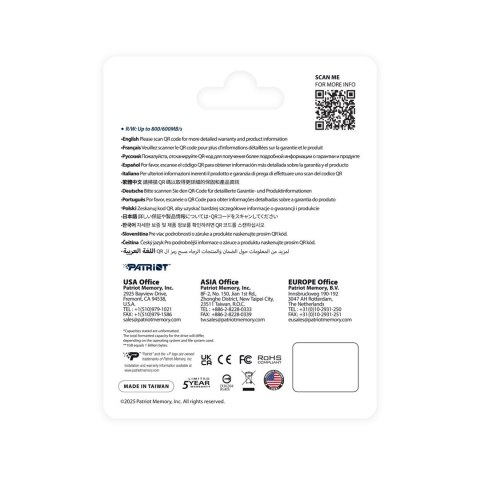 Patriot EP Micro SDXC Express 512GB 800/600 MB/s U3