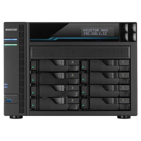 NAS Asustor AS6508T; LOCKERSTOR 8, 8x (3.5" SATA HDD/ 2.5" SSD), Intel ATOM C3538, 8GB DDR4 SODIMM (max. 64GB), 2x 10GbE, 2x 5Gb NAS Asustor AS6508T; LOCKERSTOR 8, 8x (3.5" SATA HDD/ 2.5" SSD), Intel ATOM C3538, 8GB DDR4 SODIMM (max. 64GB), 2x 10GbE, 2x 5Gb
