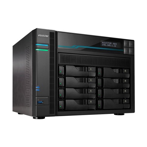 NAS Asustor AS6508T; LOCKERSTOR 8, 8x (3.5" SATA HDD/ 2.5" SSD), Intel ATOM C3538, 8GB DDR4 SODIMM (max. 64GB), 2x 10GbE, 2x 5Gb NAS Asustor AS6508T; LOCKERSTOR 8, 8x (3.5" SATA HDD/ 2.5" SSD), Intel ATOM C3538, 8GB DDR4 SODIMM (max. 64GB), 2x 10GbE, 2x 5Gb