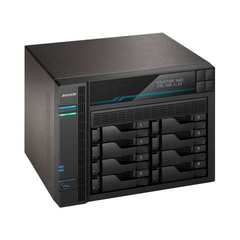 NAS Asustor AS6510T; LOCKERSTOR 10, 10x (3.5" SATA HDD/ 2.5" SSD), Intel ATOM C3538, 8GB DDR4 SODIMM (max. 64GB), 2x 10GbE, 2x NAS Asustor AS6510T; LOCKERSTOR 10, 10x (3.5" SATA HDD/ 2.5" SSD), Intel ATOM C3538, 8GB DDR4 SODIMM (max. 64GB), 2x 10GbE, 2x