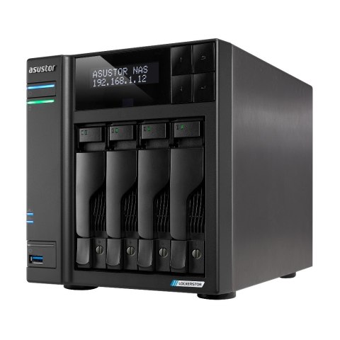 NAS Asustor AS6704T; Tower; 4x (3.5" SATA HDD/ 2.5" SSD); Intel Celeron N5105; 4GB DDR4 SODIMM (max. 16GB), 2x 2.5GbE, 4x M.2 22 NAS Asustor AS6704T; Tower; 4x (3.5" SATA HDD/ 2.5" SSD); Intel Celeron N5105; 4GB DDR4 SODIMM (max. 16GB), 2x 2.5GbE, 4x M.2 22