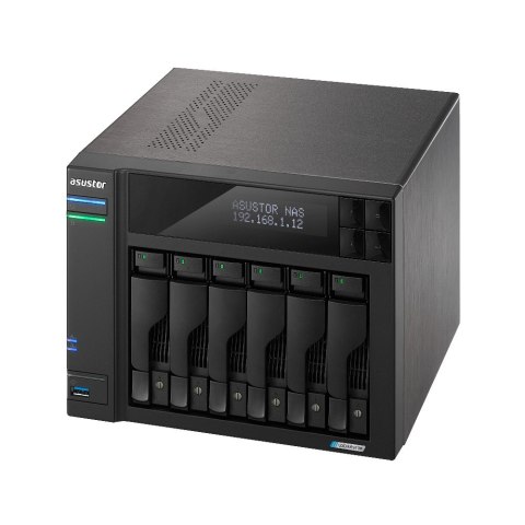 NAS Asustor AS6706T; Tower; 6x (3.5" SATA HDD/ 2.5" SSD); Intel Celeron N5105; 8GB DDR4 SODIMM (max. 16GB), 2x 2.5GbE, 4x M.2 22 NAS Asustor AS6706T; Tower; 6x (3.5" SATA HDD/ 2.5" SSD); Intel Celeron N5105; 8GB DDR4 SODIMM (max. 16GB), 2x 2.5GbE, 4x M.2 22