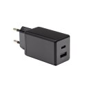 PATONA Premium Ładowarka GaN PD45W 1xUSB-C 1xUSB-A PD3.0 QC3.0 czarna