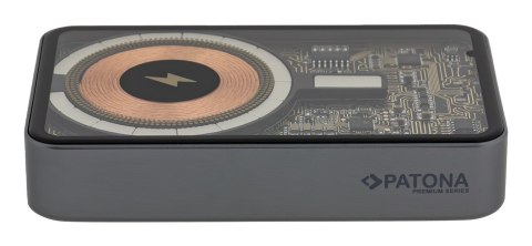 PATONA Premium Powerbank Clear 3.0 PD20W 10.000mAh MagSafe z ładowaniem bezprzewodowym