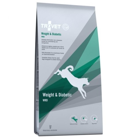 TROVET Weight & Diabetic WRD z kurczakiem - sucha karma dla psa - 12,5 kg