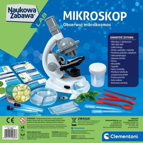 Clementoni Naukowa Zabawa - Doświadczenia z mikroskopem Clementoni Naukowa Zabawa - Doświadczenia z mikroskopem
