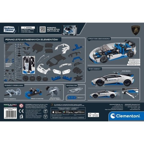Clementoni Naukowa Zabawa - Laboratorium mechaniki: Lamborghini Huracan Sto Clementoni Naukowa Zabawa - Laboratorium mechaniki: Lamborghini Huracan Sto