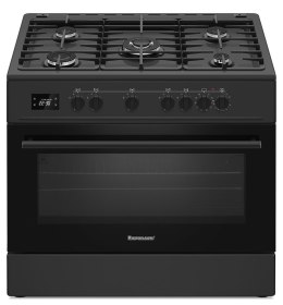Kuchnia gazowo elektryczna Ravanson KWGE-K90A Cheff Modern Black (czarny)