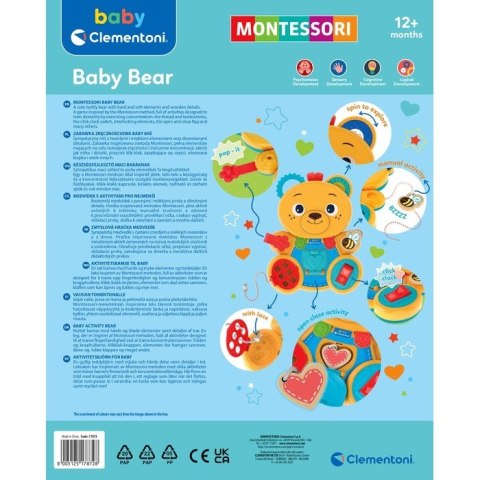 Clementoni Zabawka edukacyjna EDU Miś Montessori Clementoni Zabawka edukacyjna EDU Miś Montessori