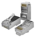 QOLTEC WTYK ZŁĄCZE MODULARNE RJ45 | CAT6 | FTP | 100SZT