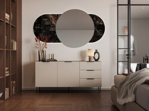 Komoda 1 ALMERA 156x42x75 orzech/kaszmir