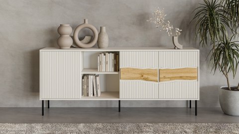 Komoda INSERTO 3D1W 190x40x80 kaszmir + LED