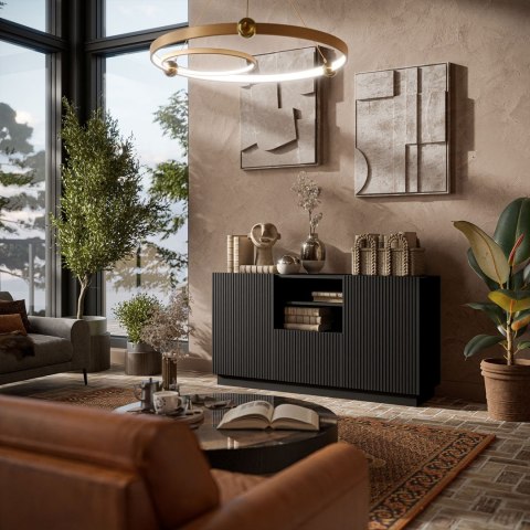 Komoda LIVERTI 150x42x78 czarny