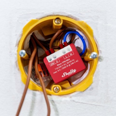 Shelly Shelly Qubino Wave 1PM Mini Siłownik pomiarowy-przełączający Z-Wave