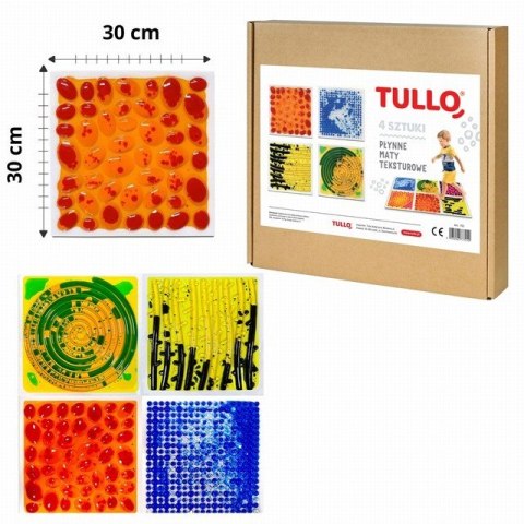 Tullo 701 Ścieżka sensoryczna - sensoryczne płytki z cieczą fakturowe 30x30cm 4 szt. Tullo 701 Ścieżka sensoryczna - sensoryczne płytki z cieczą fakturowe 30x30cm 4 szt.