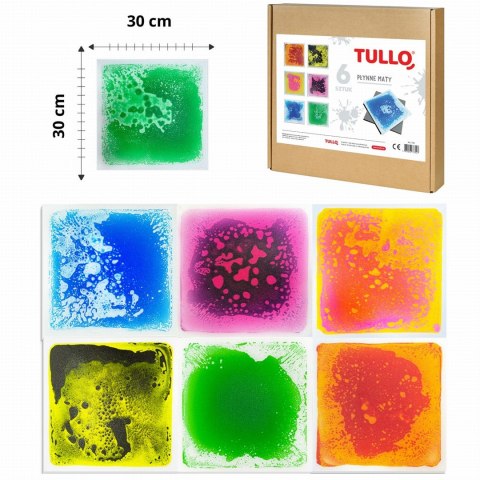 Tullo 702 Ścieżka sensoryczna - sensoryczne płytki z cieczą 30x30 cm 6 szt. Tullo 702 Ścieżka sensoryczna - sensoryczne płytki z cieczą 30x30 cm 6 szt.