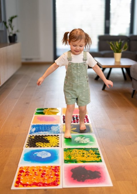 Tullo 702 Ścieżka sensoryczna - sensoryczne płytki z cieczą 30x30 cm 6 szt. Tullo 702 Ścieżka sensoryczna - sensoryczne płytki z cieczą 30x30 cm 6 szt.