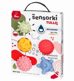 Tullo Piłeczki sensoryczne Sensorki 5 szt. Bez dziurki. Pastelowe